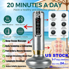 Cordless Handheld Cellulite Massager Cupping Machine Therapy - 12 Suction Modes