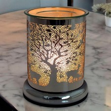 Electric Touch Control Aromatherapy Lamp Scented Wax Melt Burner Forest Scene