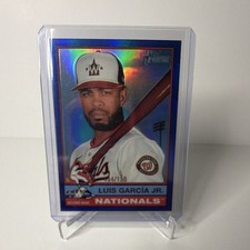 Topps 2025 Heritage Luis Garcia Jr. Washington Nationals #239 Chrome Blue /150