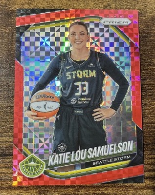 2025 Panini WNBA Prizm Katie Lou Samuelson Red Power #/75 Storm