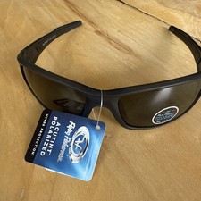 Flying Fisherman Polarized Sunglasses Last Cast Series - Granite Frame - Smok...