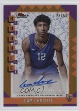 2024-25 Topps Finest Rookie Gold Refractor 28/50 Cam Christie #RFA-CC Auto 3h1