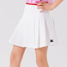 Girls Cotton Pleated Skirt White Casual Tennis Skirts Athletic Golf Skort Kid Br