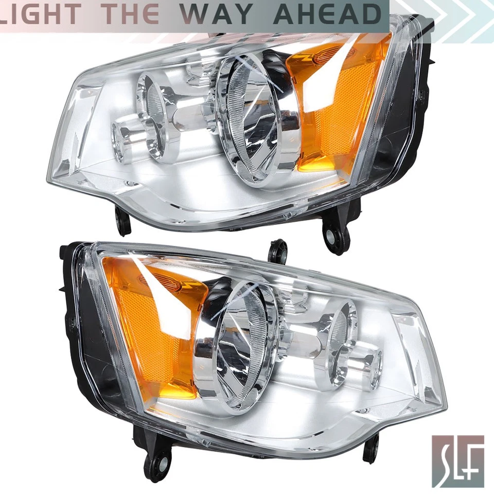 Farol 2 peças para Chrysler Town 2008-2016&Country Dodge Grand Caravan 2011-2019 - Imagem 4 de 4
