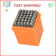 37pcs Metal Stamping Kit, 3mm 1/8" Number and Letter Stamp Set, Include Artisti
