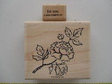 Flower and Leave one small stamp Wood/Rubber Stamps by Stampin' Up