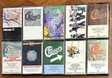 Lot Of 10 Chicago Cassettes, Used, Greatest Hits, 17, 18, 18, XI, V, Hot Streets