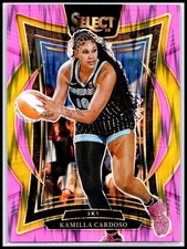 2025 Panini Select WNBA #7 Kamilla Cardoso Pink Ice Prizms Chicago Sky
