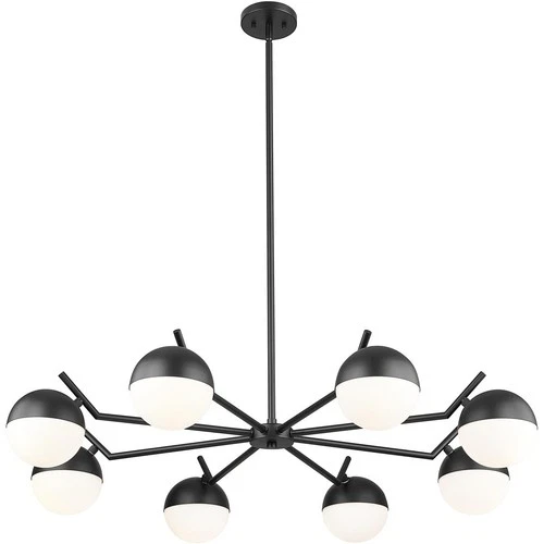 Z-Lite 7517-8MB Realm Sphere Chandelier Matte Black - Picture 4 of 8