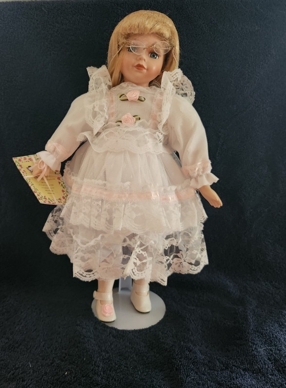 Vanessa Doll collection - Porcelain dolls Vintage Original W Glasses 16”