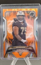 2024 Topps Resurgence - Rookies Taliese Fuaga #168 Orange Power Surge Refractor