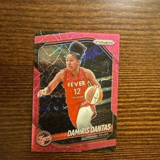 2025 Panini Prizm WNBA #42 Damiris Dantas Pink Velocity #/79 Indiana Fever