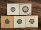 Lot of 5 Silver Roosevelt Dimes