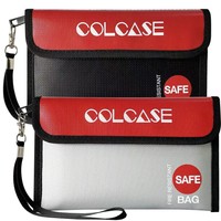 Feuerfeste Geldbeutel 21.1X12.7 Cm, 2 StüCk, Feuerfeste Und Wasserdichte Geld...