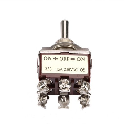 On OFF On 3 Position Momentary Toggle Switch 6 Pin 12mm 15A 250VAC