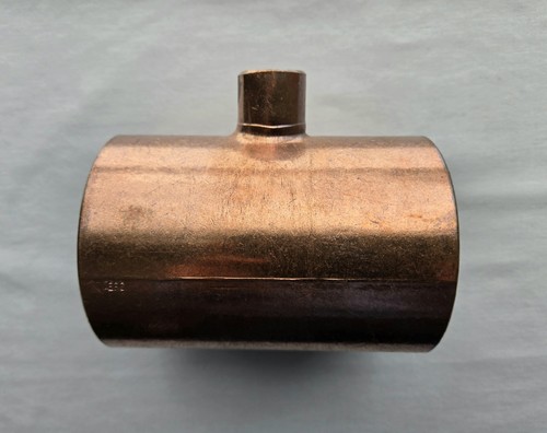 Copper Outlet Tee (Elkhart) Nom 3 x 3 x 3/4"