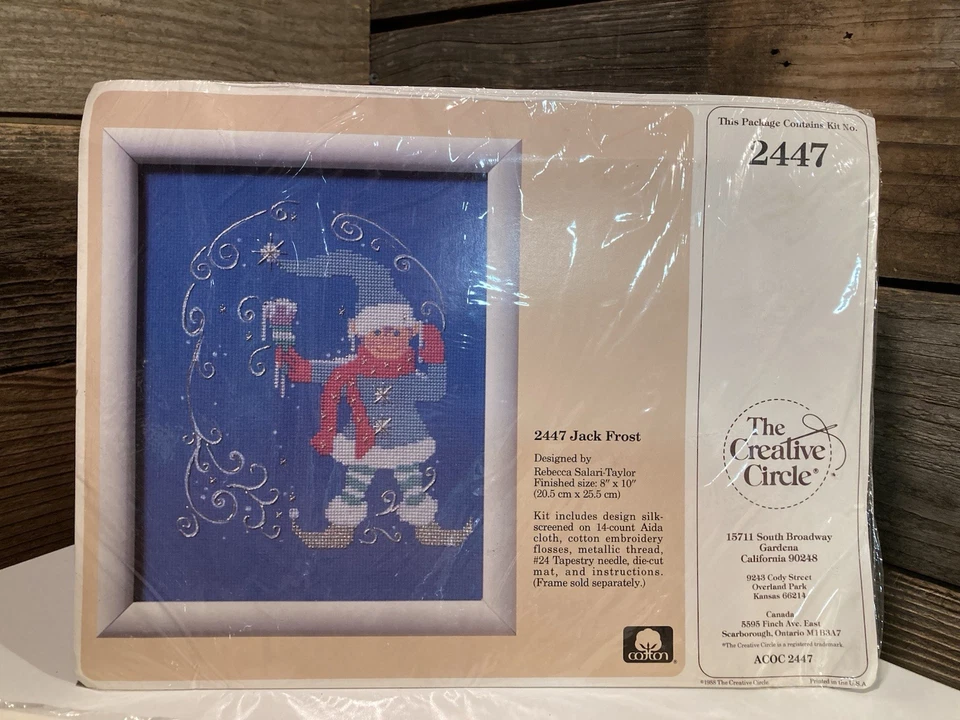 Lot Of 7 Christmas Cross Stitch Creative Circle NEW Stockings Sampler & More NOS - Image 2 of 4