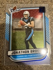 The Rookies Jonathon Brooks Carolina Panthers Card 19/49 Donruss Clearly