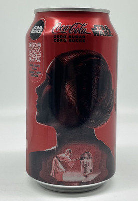 2025 Coca-Cola Zero Sugar PRINCESS LEIA Empty Can Star Wars Limited Edition
