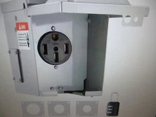 VEVOR RV Power Outlet Box Indoor Outdoor 50Amp 125V/250V Receptacle Panel