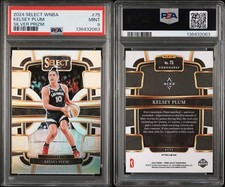 2024 Panini Select WNBA Kelsey Plum Silver Prizm PSA 9!!