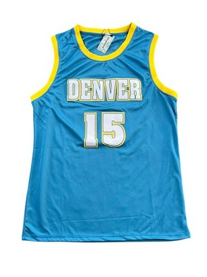 Nikola Jokic Denver Nuggets #15 Jersey Men's Large Powder Blue