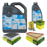 MANN-FILTER Inspektionspaket 6L MotoröL 5W-40 Mb 229.5 FüR Mercedes B-Klasse