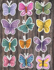 Butterfly Die Cut Vinyl Stickers Set Scrapbooking Laptop Waterbottle