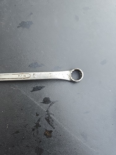 S-K Double Box End Wrench No B-1214 3/8” x 7/16” x 8" Forged USA - Picture 2 of 6