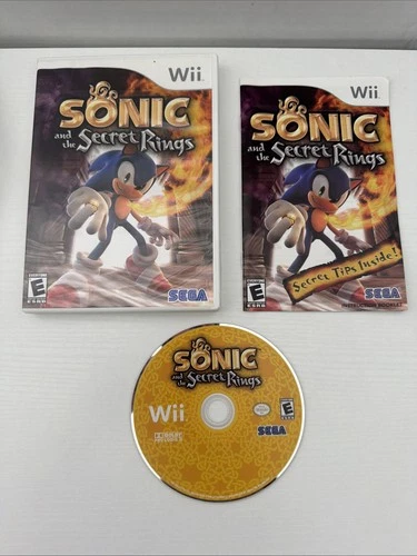 Sonic and the Secret Rings (Nintendo Wii, 2007) Complete CIB w/Manual Tested