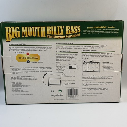 BIG MOUTH BILLY BASS Singing Fish 1999 Take Me To the River Don't Worry Be Happy - Bild 6 von 6