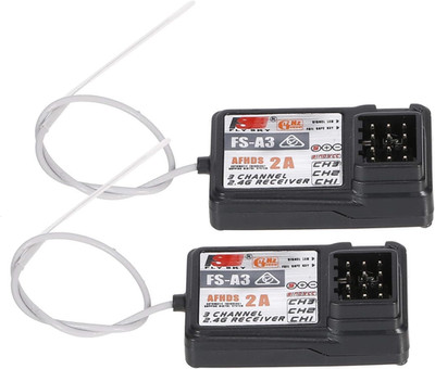 FS-A3 AFHDS2A 2.4G 3CH Receiver for GT2E GT2G Transmitter 2PCS