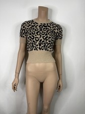 Christian Dior Beige Leopard Print Cashmere S...