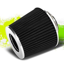 3 Inch Inlet Round High Flow Performance Short Ram Cold Air Intake Filter Black 3 Inch Inlet Round High Flow Performance Short Ram Cold Air Intake Filter Black