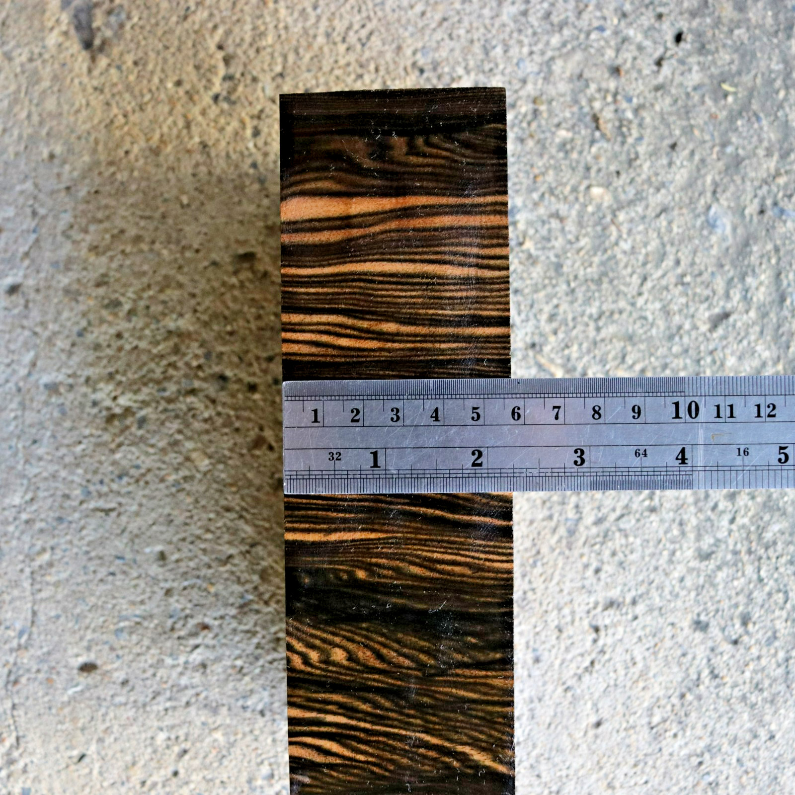 Highly Figured Makrit Ebony Exotic Block 116x185x56mm Woodworking #1313