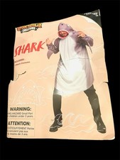 Shark Halloween Costume -Adult Men Small- Gray Fish Jaws Spooktacular Creations