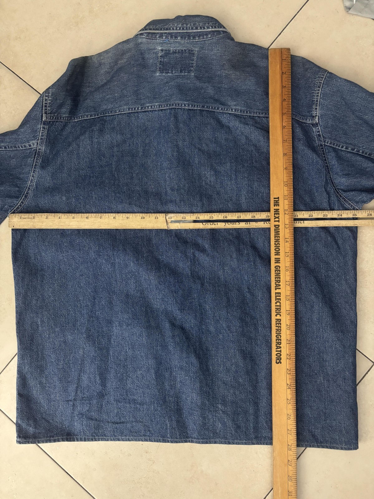Vintage Levi's Denim Shirt Mens Large Blue Long Sleeve Button Front 90s thumbnail 6