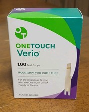 OneTouch Verio Test Strips 100 Count Exp 8/31/26 FREE FAST SHIPPING
