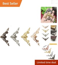 120PCS Metal Book Corner Protectors Vintage Iron Decor for Albums Jewelry Box
