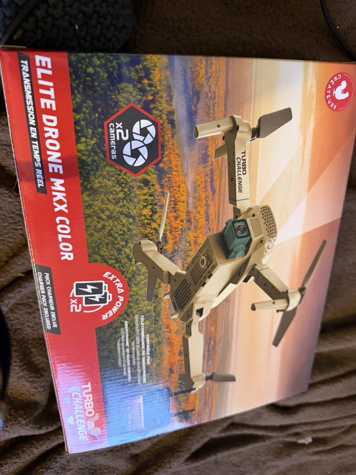 Turbo Challenge Elite Drone MKX Color RTF Drone 2 Cameras Re