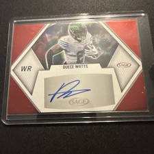 2023 SAGE High Series - Autographs Duece Watts #A-DW3 Red (AU, RC)