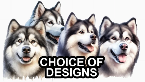 Alaskan Malamute Self Adhesive Dog Sticker