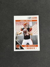 2011 Score Andy Dalton Full Jersey Front Visible Rookie SP Variation Card #308