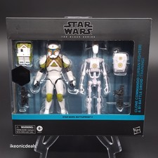 Star Wars  Battlefront II Black Series Clone Commando & B1 Battle Droid NEW