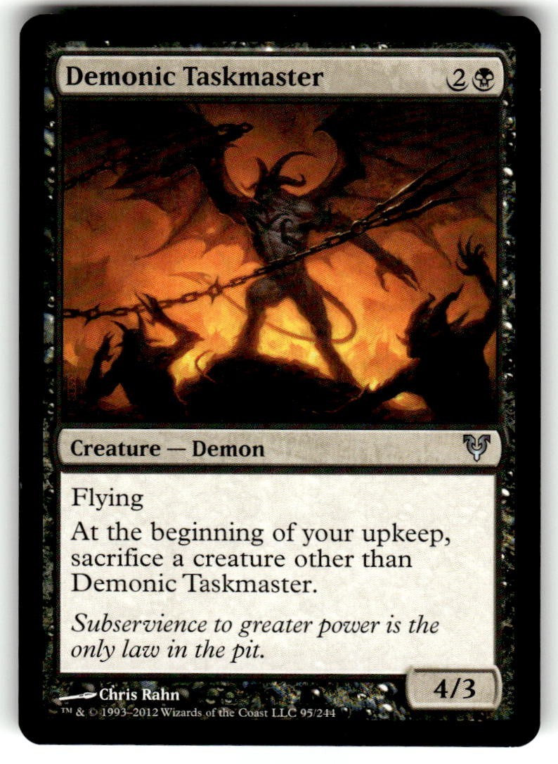 Demonic Taskmaster Avacyn Restored Regular MTG