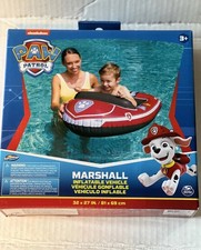 Swimways Nickelodeon Paw Patrol Marshall Inflatable Water Boat Vehicle for Ag...