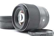 Near Mint Sigma 30mm f/1.4 Contemporary DC DN For Fuji X Mount Lens w/ Hood