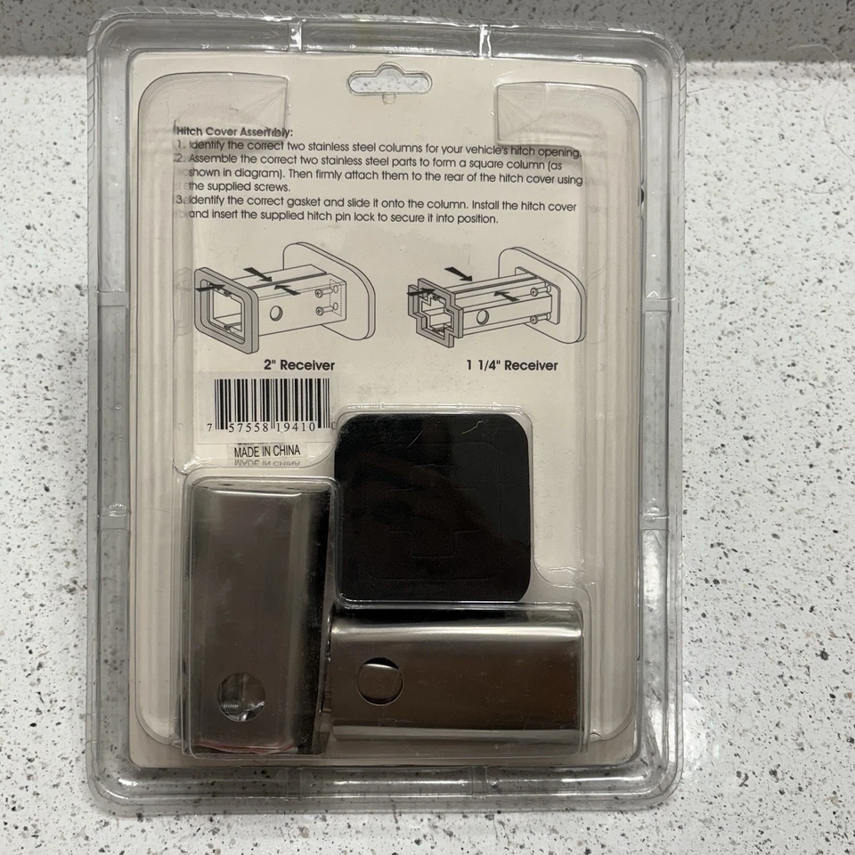 Marlin Swordfish Stainless Steel Hitch Cover Plug Bully CR-410 w/ Lock Pin Ocean - Image 2 of 4