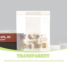 White Flat Self-Seal Medium Glassine Paper Bags Envelope 5" x 7" 13 x 17.8cm...