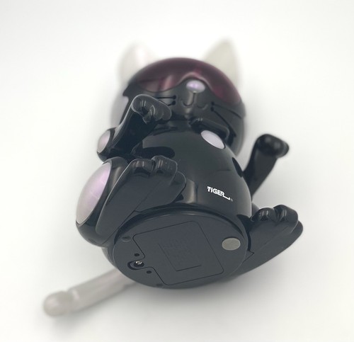 Vintage Meow-Chi Cat Robot Toy Black/White Robo Chi Pets Tiger Electronics works - Picture 7 of 7